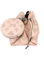 Louis Vuitton Pink Leather Mahina Bella Shoulder Bag