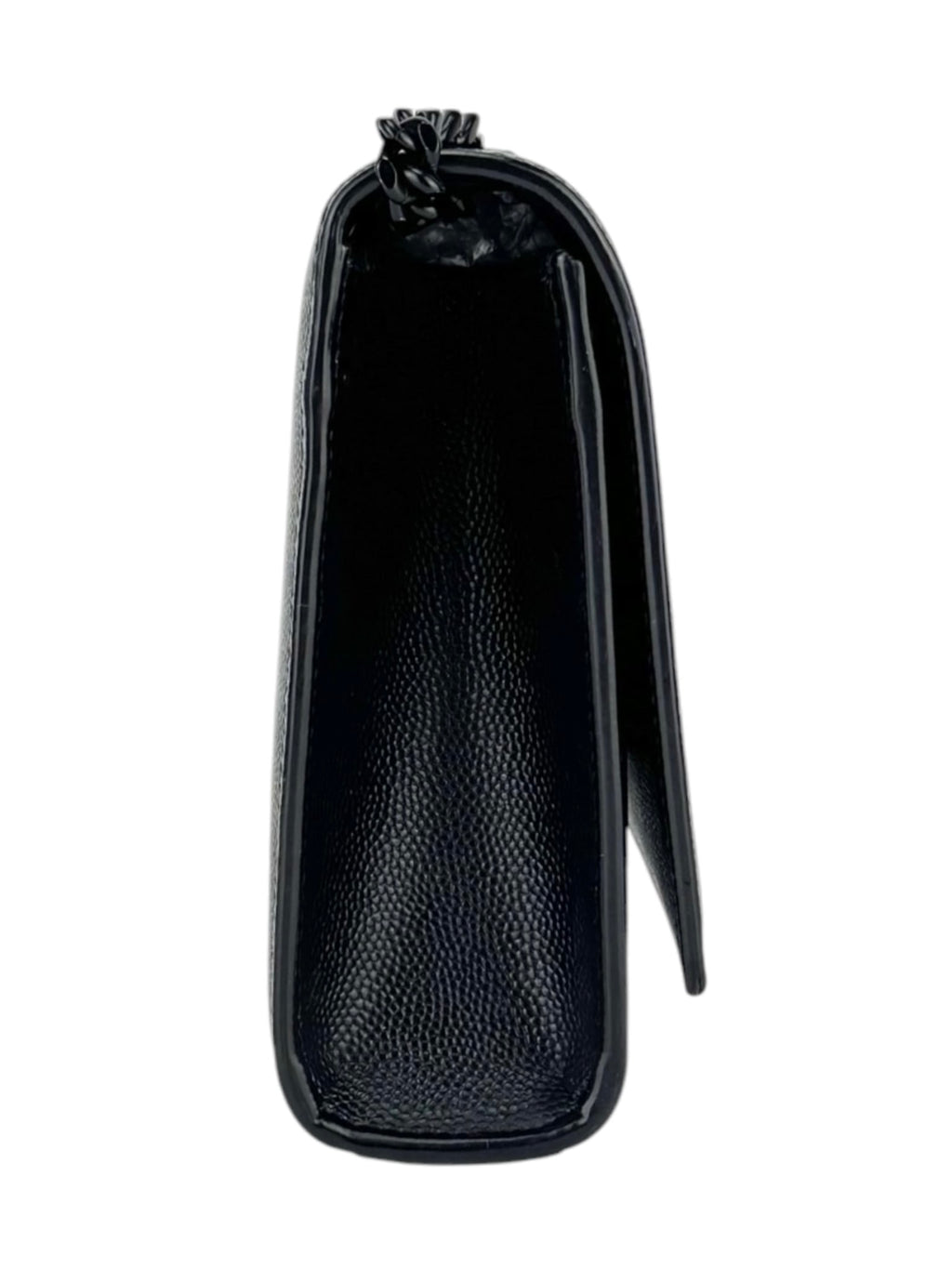Saint Laurent Black Pebbled Leather Kate Bag Small