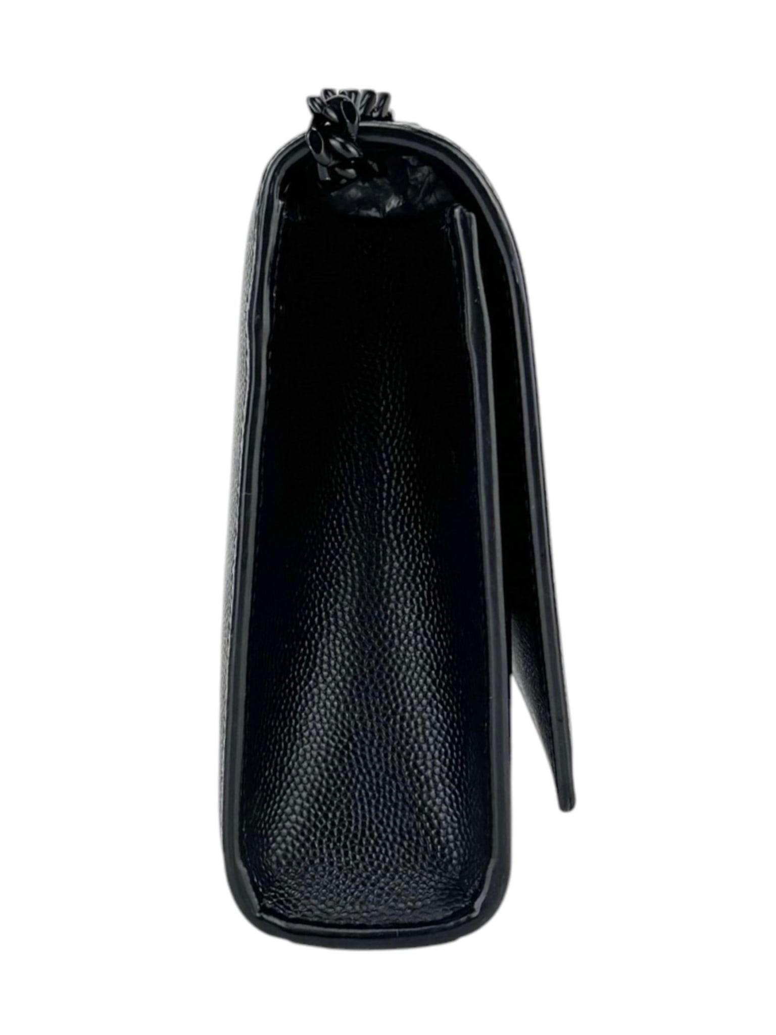 Saint Laurent Black Pebbled Leather Kate Bag Small
