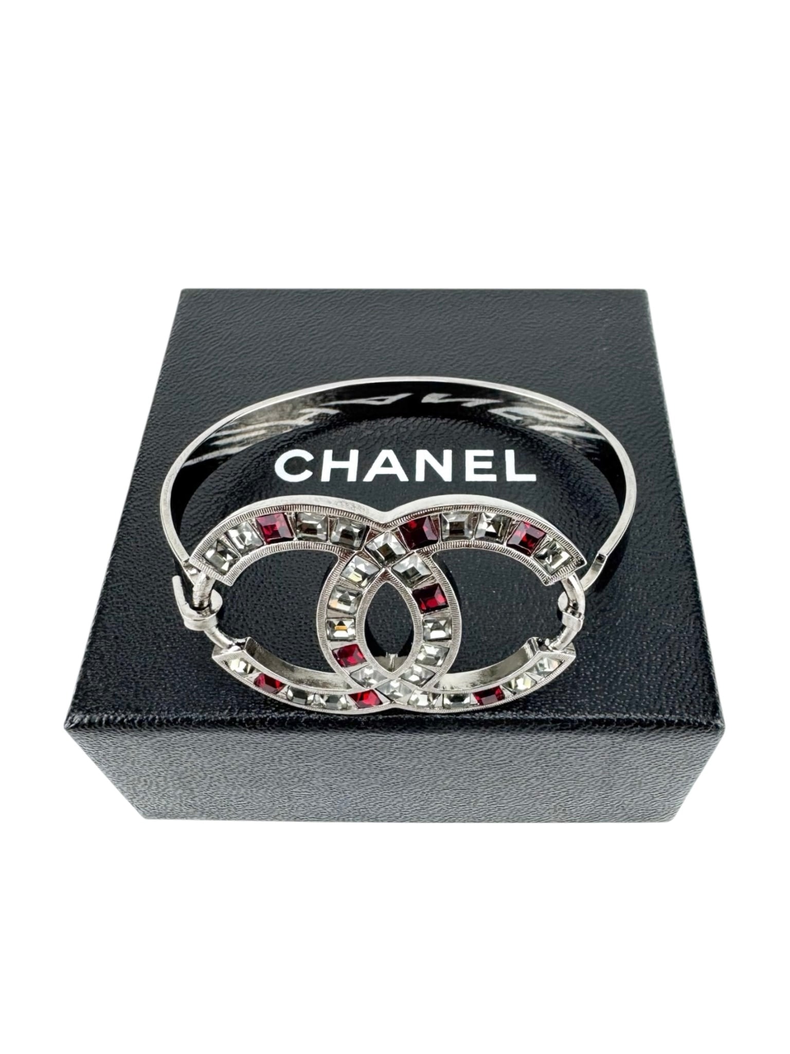 Chanel Dark Silver Coco Bangle