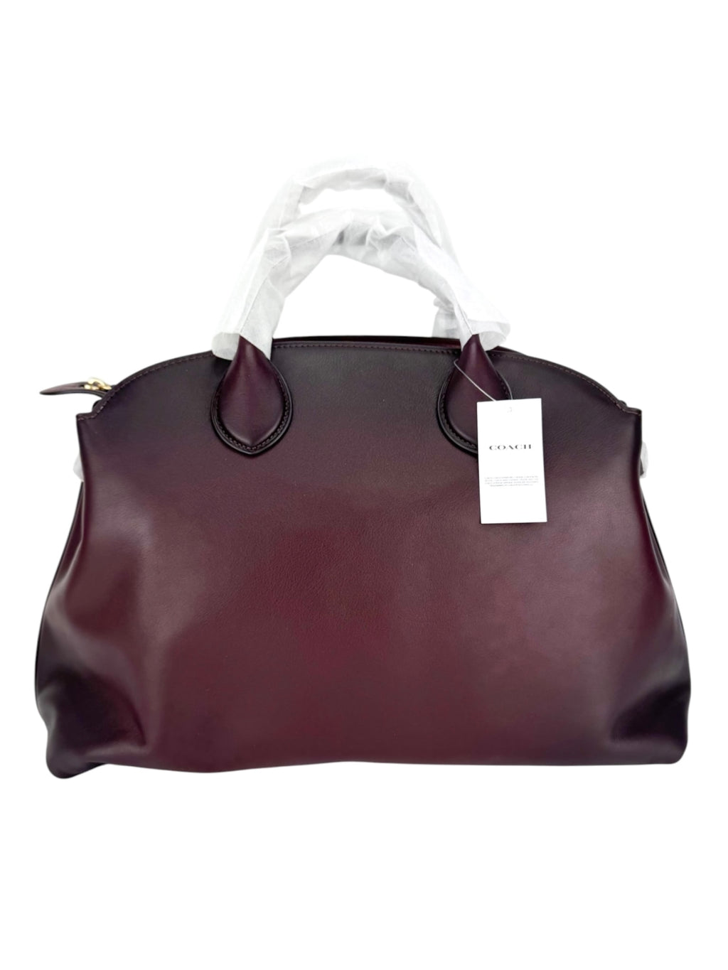 Coach Burgundy Leather Soft Empire Carryall 40