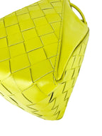 Bottega Veneta Lime Green Leather Bucket Bag