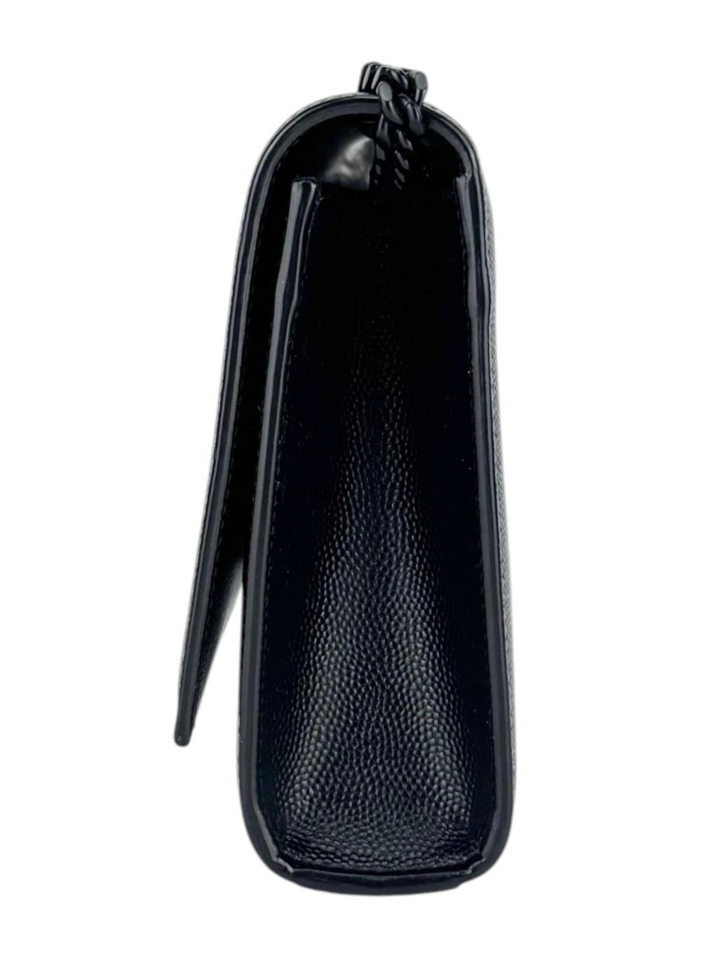 Saint Laurent Black Pebbled Leather Kate Bag Small