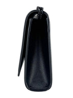 Saint Laurent Black Pebbled Leather Kate Bag Small