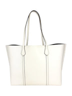 Tory Burch Cream Leather Tote Bag