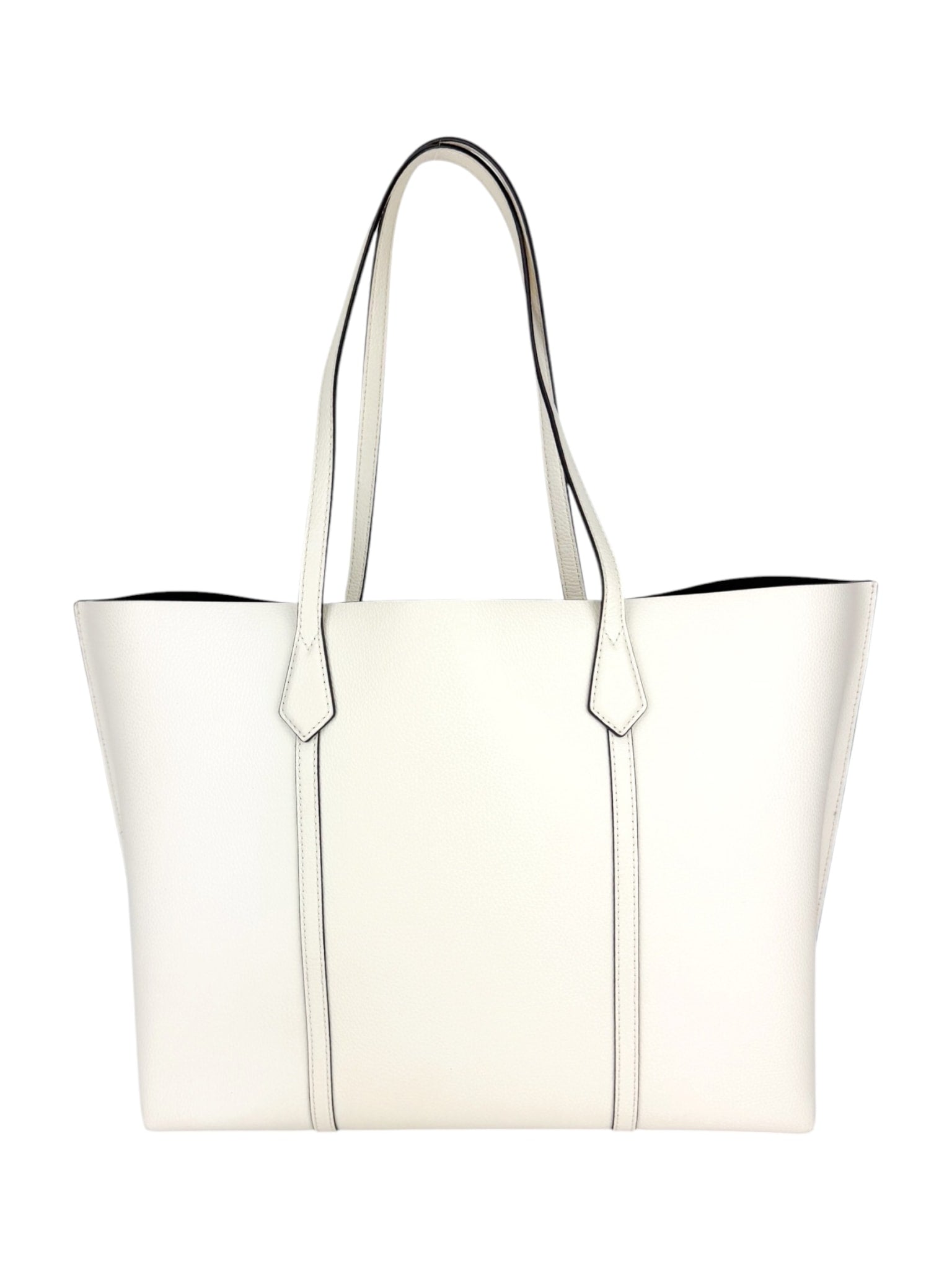 Tory Burch Cream Leather Tote Bag