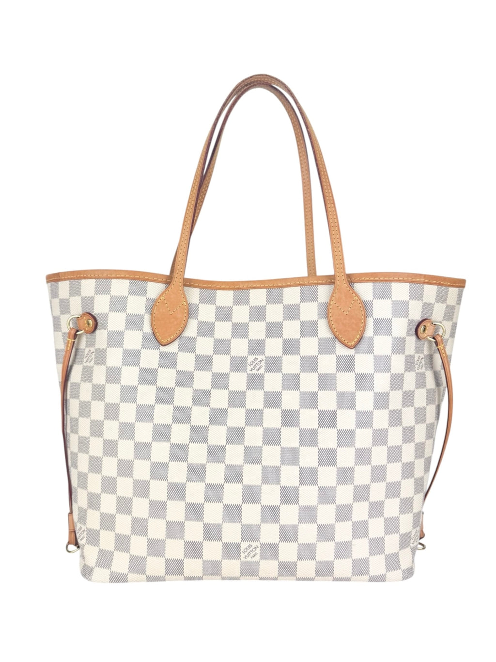 Louis Vuitton Damier Azur Canvas Leather Neverfull MM