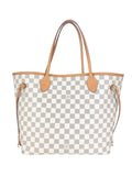 Louis Vuitton Damier Azur Canvas Leather Neverfull MM