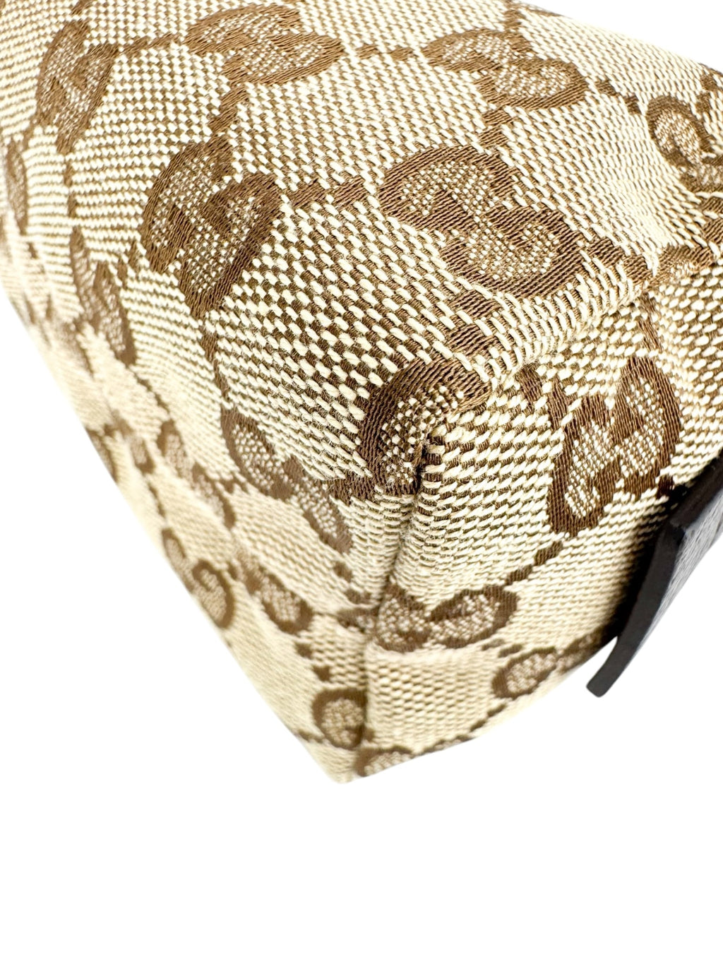 Gucci Brown Canvas and Leather Cosmetic Pouch