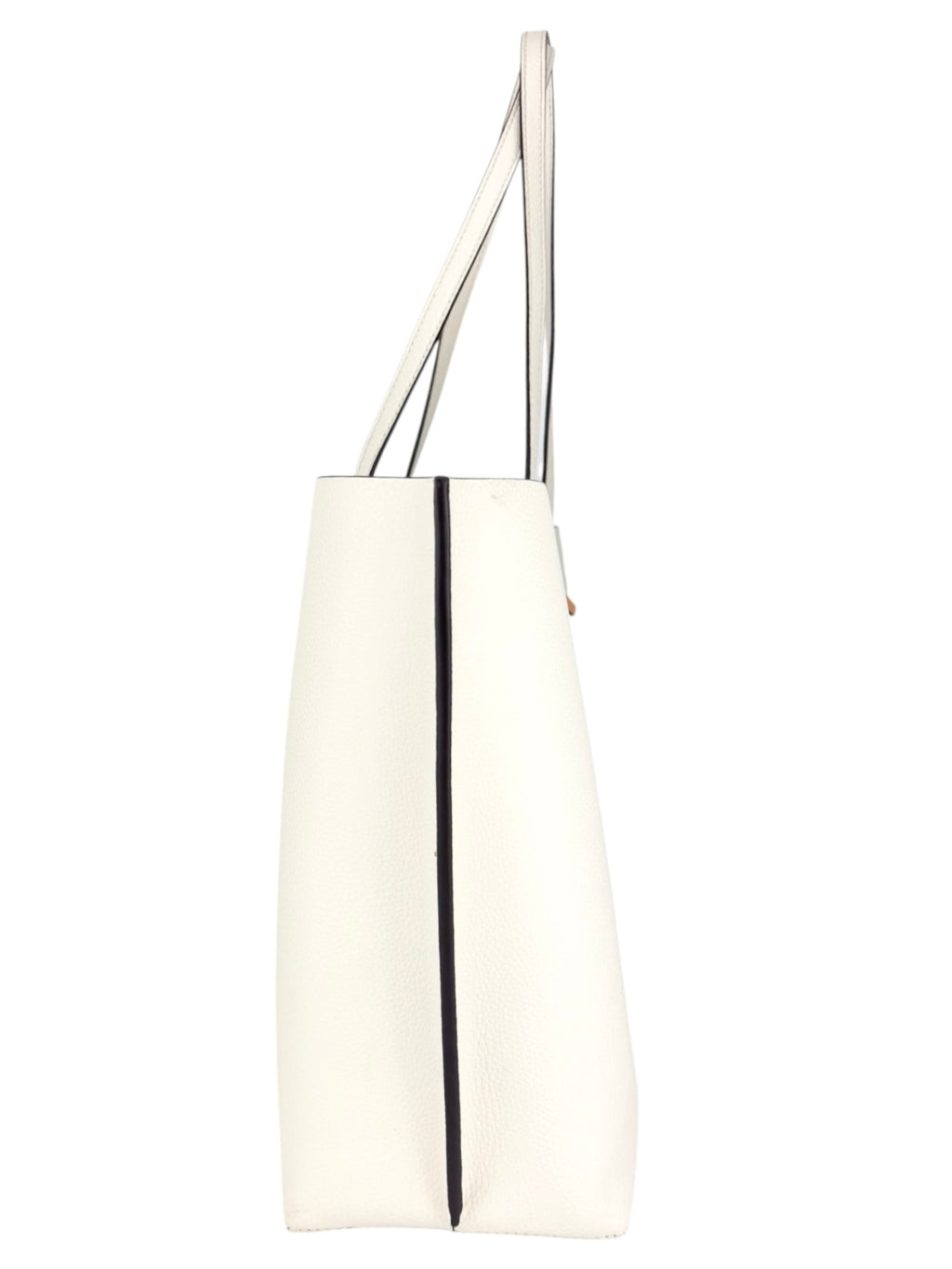 Tory Burch Cream Leather Tote Bag