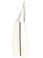 Tory Burch Cream Leather Tote Bag