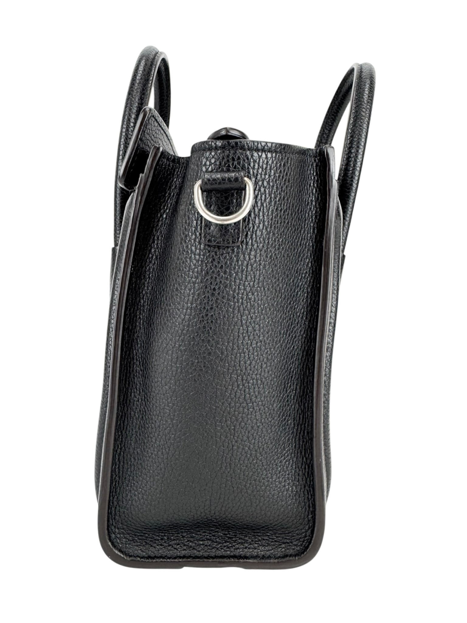Celine Black Leather Luggage Bag Nano