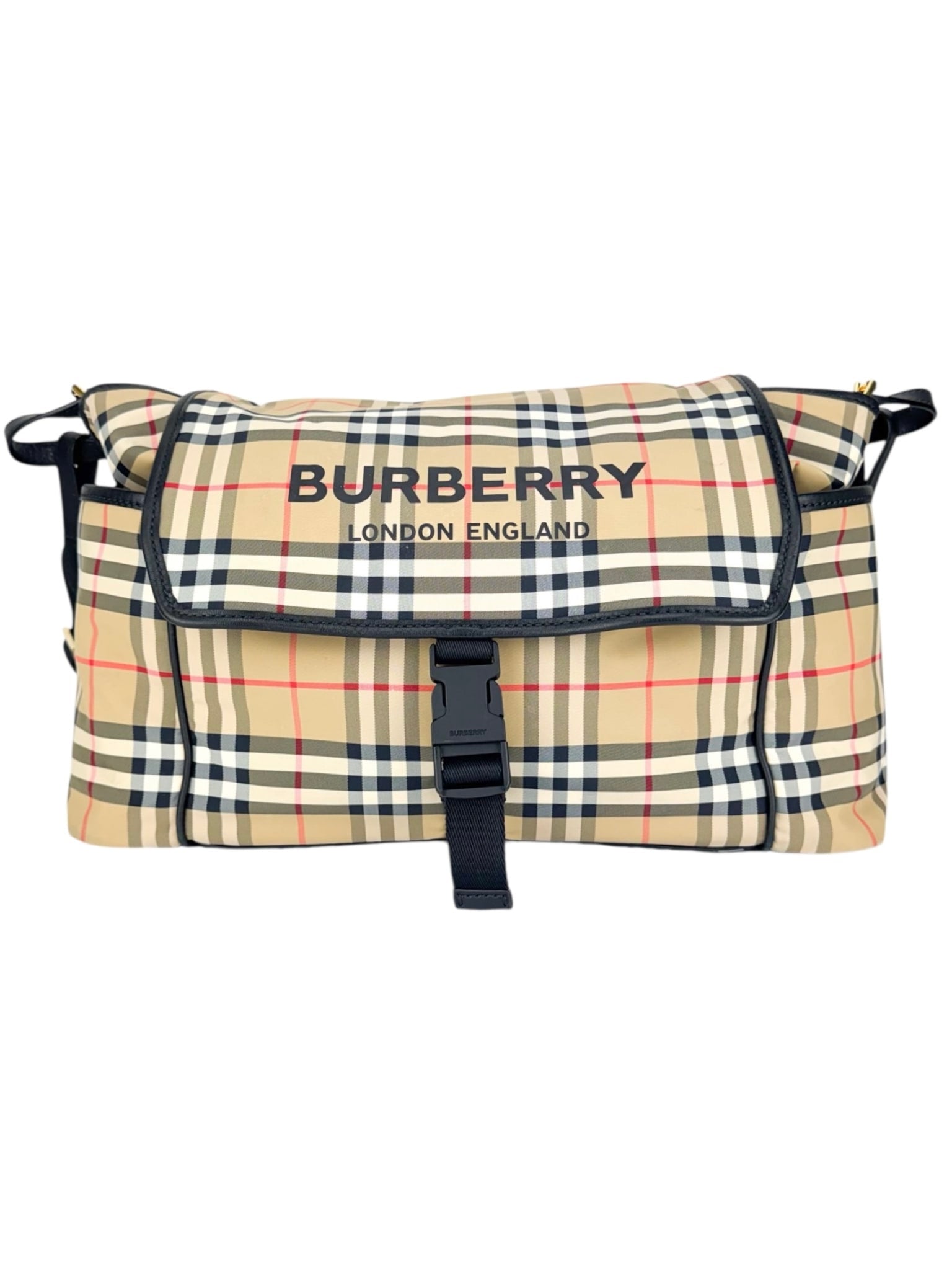 Burberry Nylon Nova Check Diaper Bag