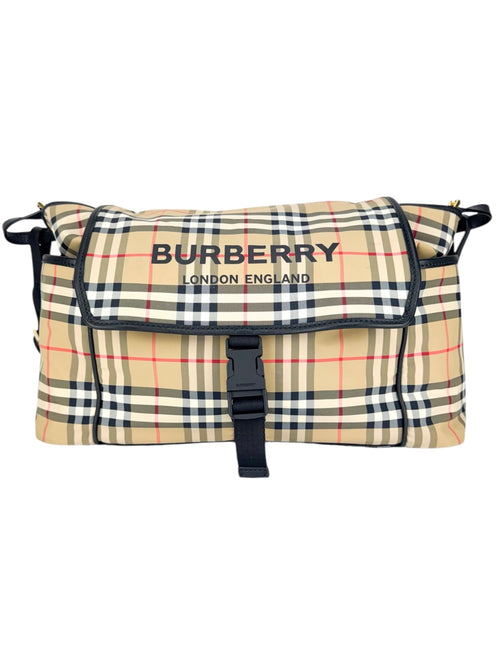 Burberry Nylon Nova Check Diaper Bag