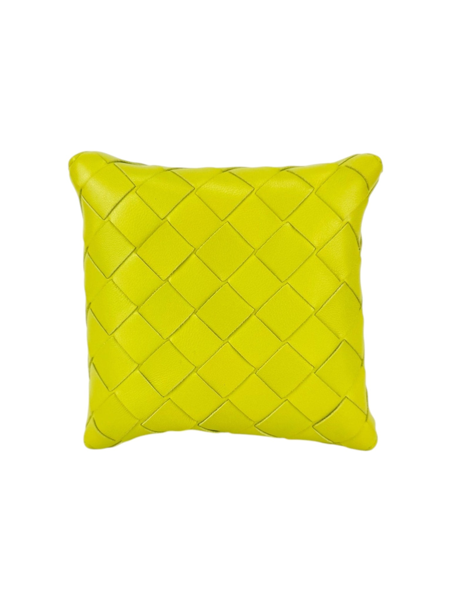 Bottega Veneta Lime Green Leather Bucket Bag