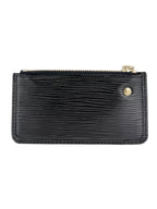 Louis Vuitton Noir Epi Leather Pochette Cles Coin Case