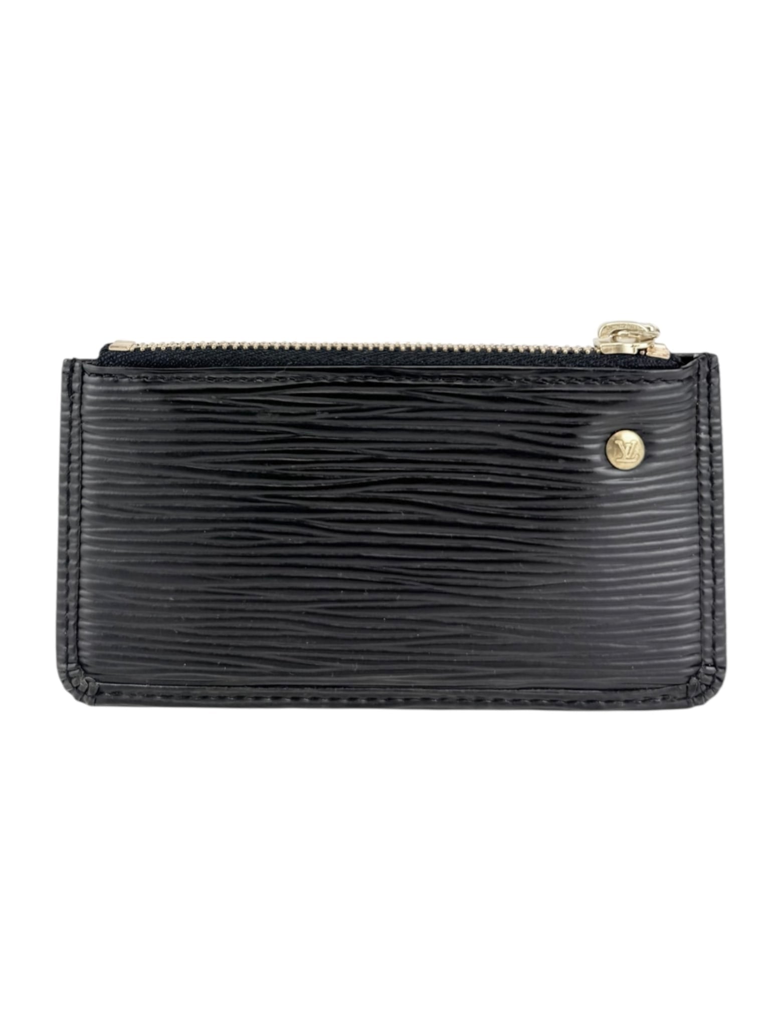 Louis Vuitton Noir Epi Leather Pochette Cles Coin Case