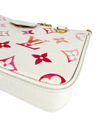 Louis Vuitton Light Beige, Pink & Orange Calfskin Easy Pouch on Strap Bag